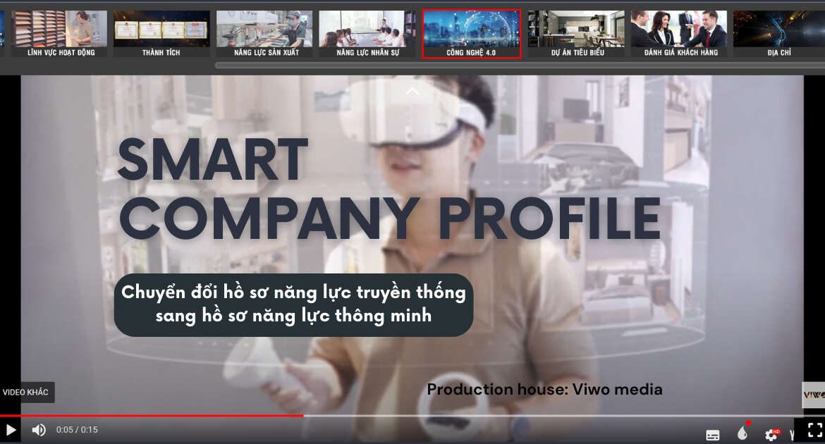 THIẾT KẾ HỒ SƠ NĂNG LỰC CÔNG TY THÔNG MINH ( SMART COMPANY PROFILE)