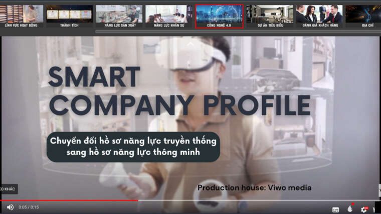 THIẾT KẾ HỒ SƠ NĂNG LỰC CÔNG TY THÔNG MINH ( SMART COMPANY PROFILE)